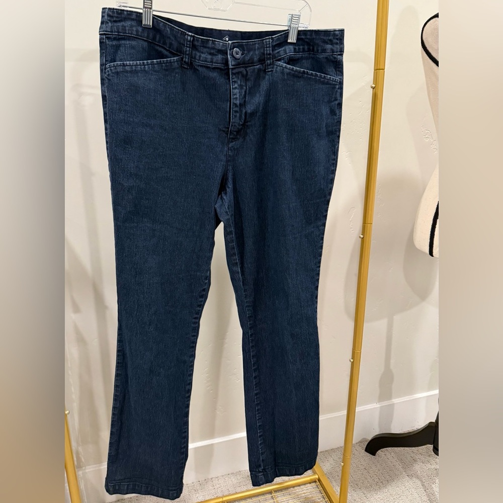 St. John's Bay Dark Blue Straight Leg Jeans
